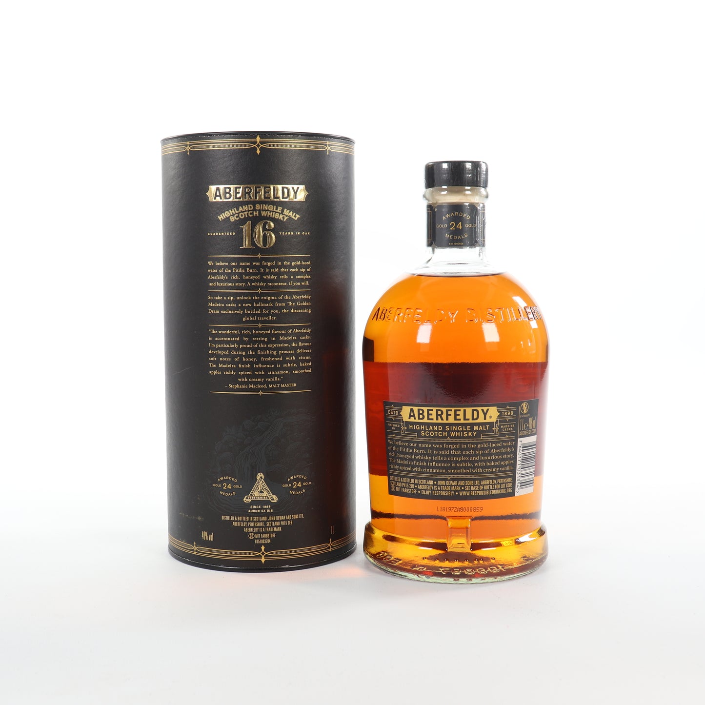Aberfeldy 16 YO Madeira Cask + GBX (6 bottles)