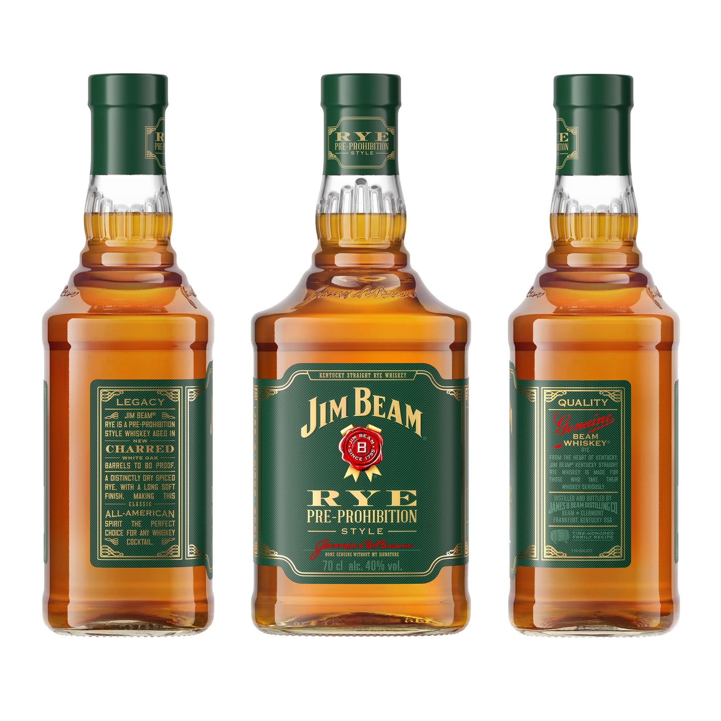Jim Beam Rye 40° 70 cl (6 botellas)