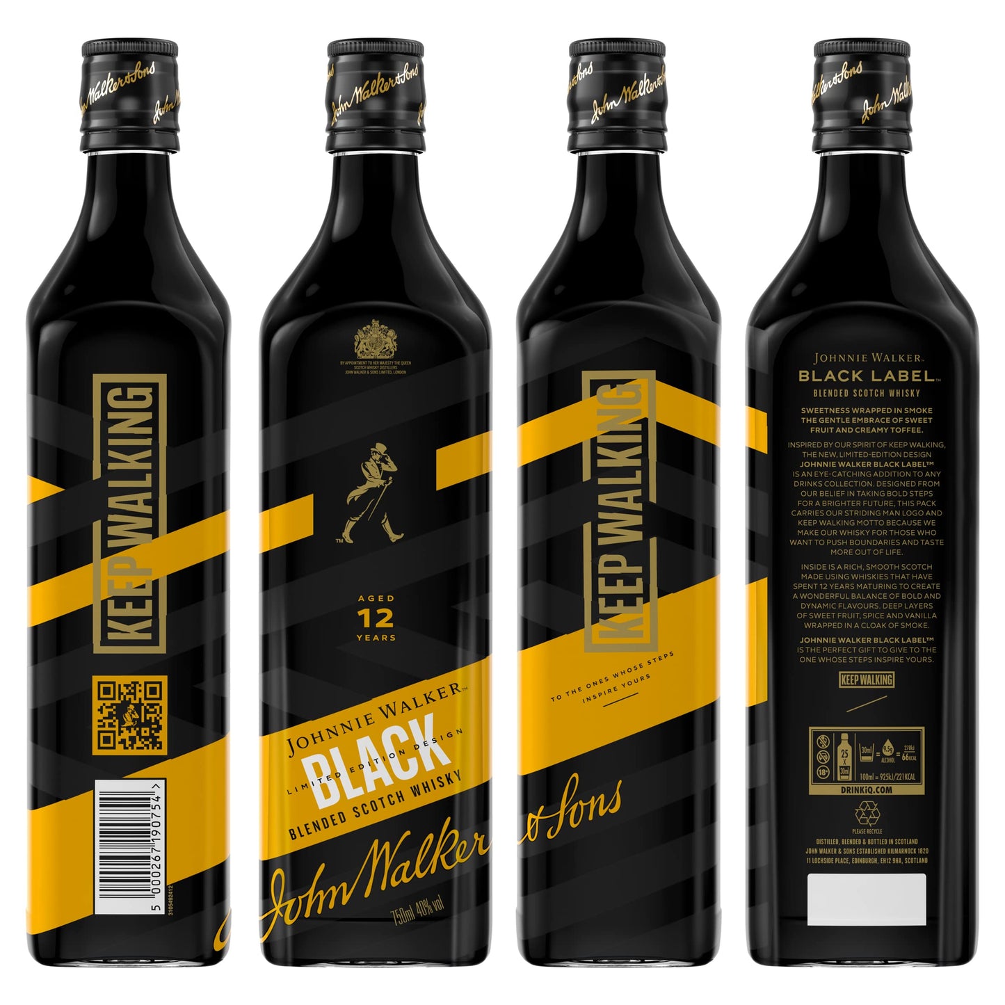 Johnnie Walker Black Icon 40° 1L (12 botellas)