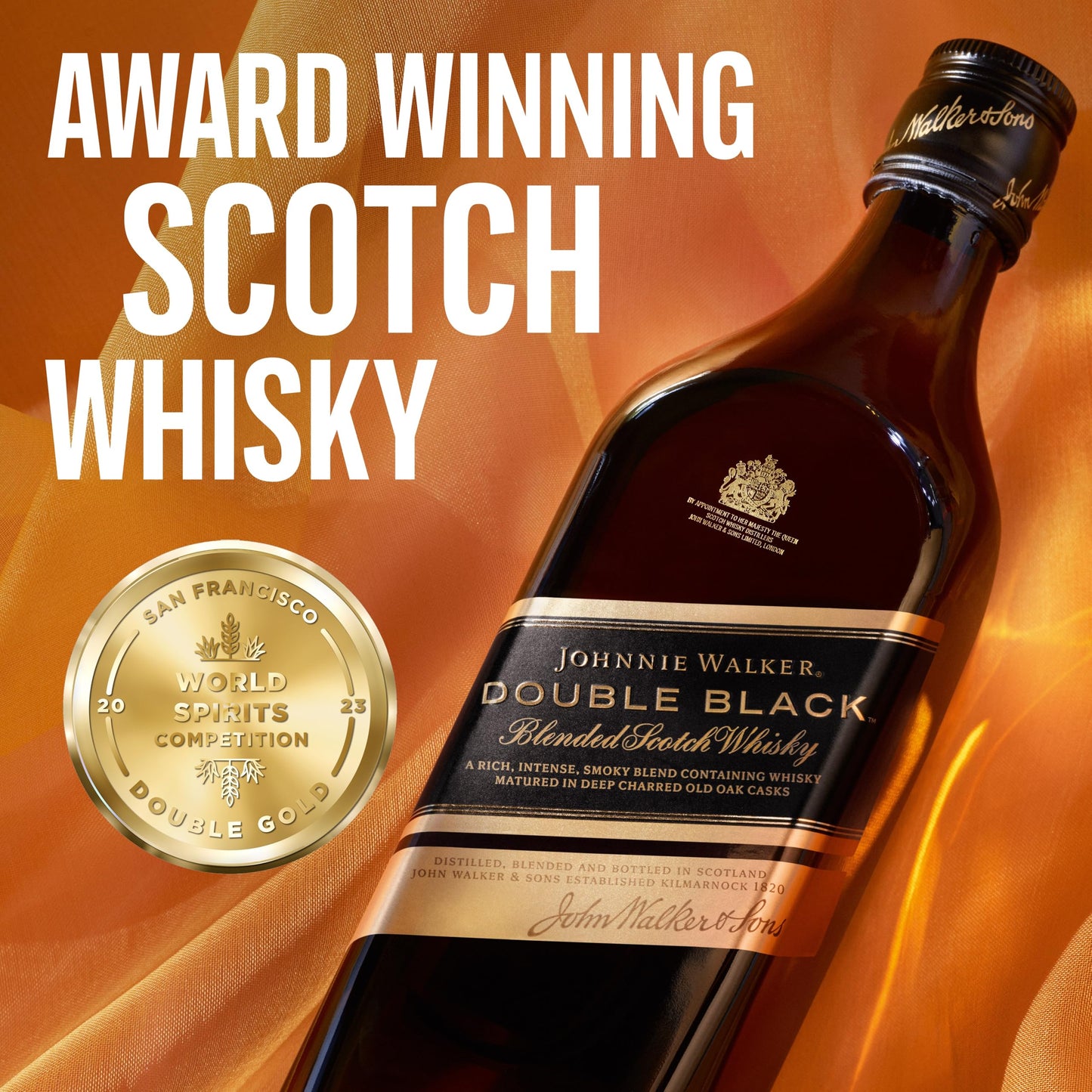Johnnie Walker Double Black Label 40° 70 cl (6 botellas)