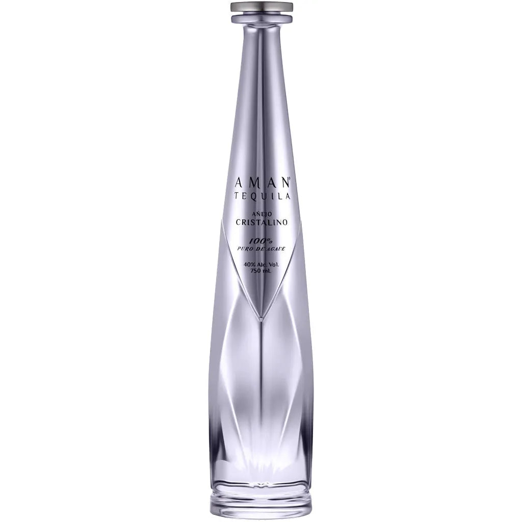 Aman Tequila Anejo Cristalino 40° 70 cl + GBX (4 botellas)