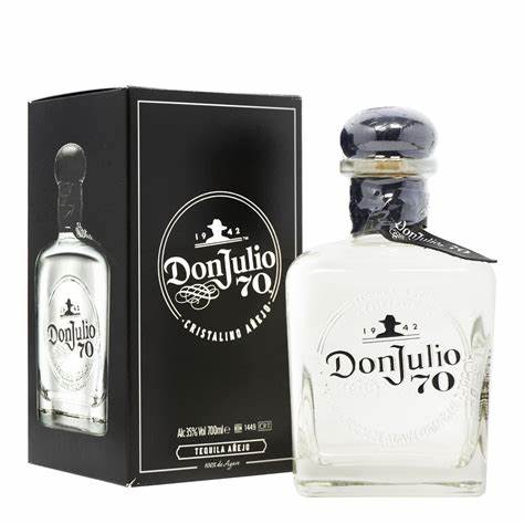 Don Julio 70 Cristalino Añejo Tequila 35% 70cl + GBX (6 botellas)