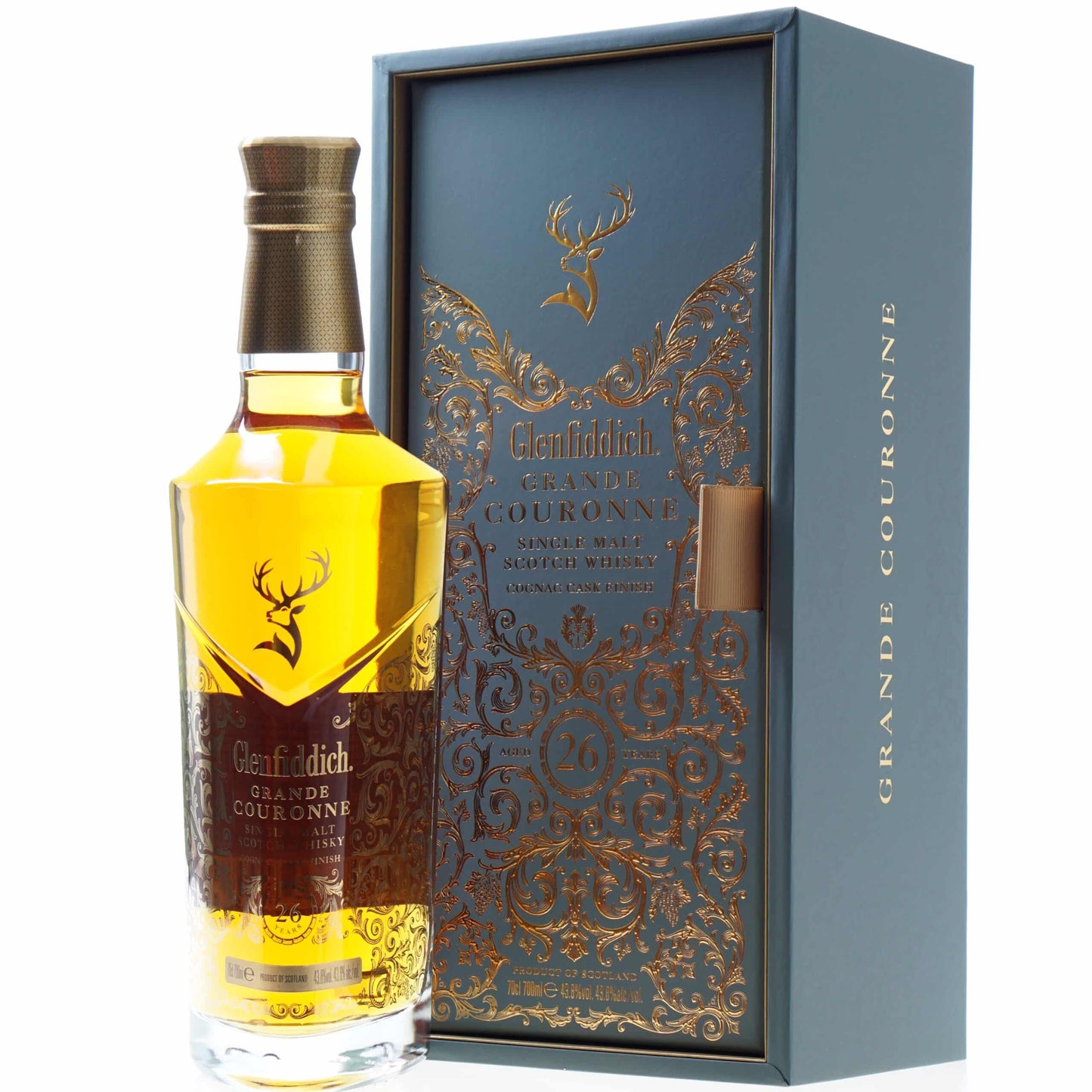 Glenfiddich 26 Years Grande Couronne 43.8° 70 cl + GBX (3 botellas)