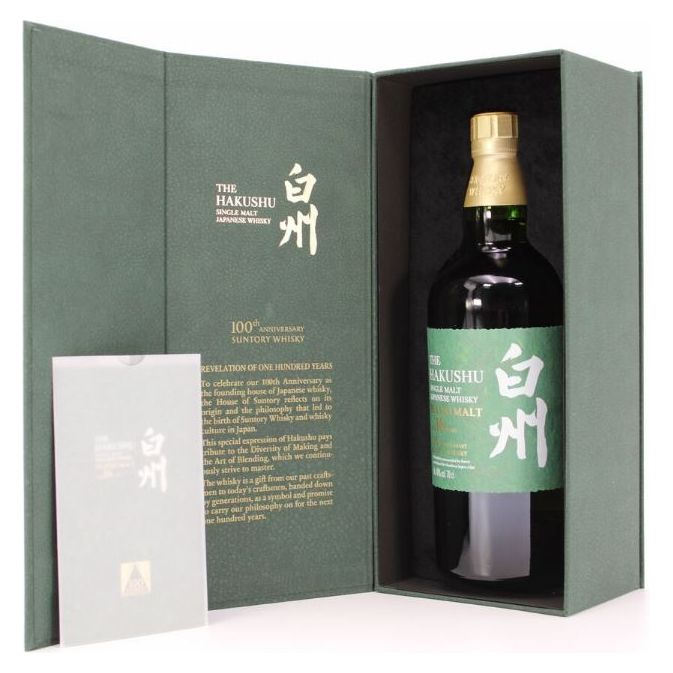 Hakushu 18 Years Peated Malt 100th Anniversary 48° 70 cl + GBX (6 botellas)