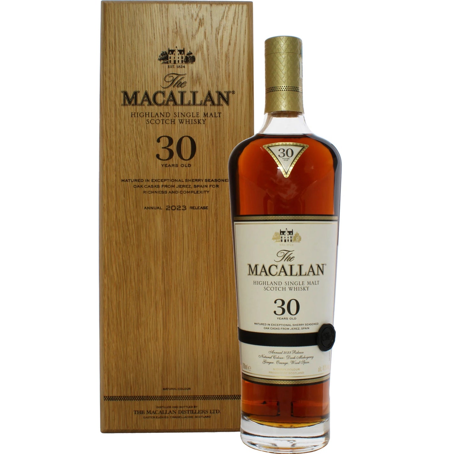 Macallan Sherry Oak 30 Years Old 2023 700 ml (3 botellas)