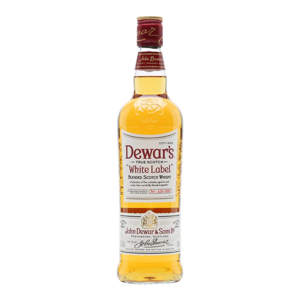 Dewars White Label Whisky 40% 100cl (6 botellas)