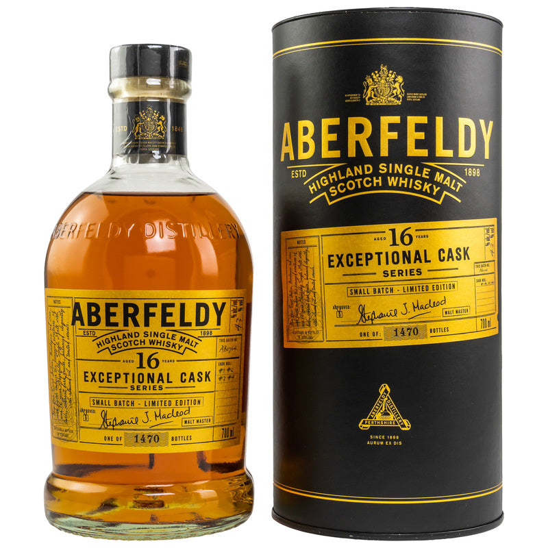 Aberfeldy 16 Years Exceptionnal Cask Saint Julian red Wine Finish 43° 70 cl + GBX (6 botellas)