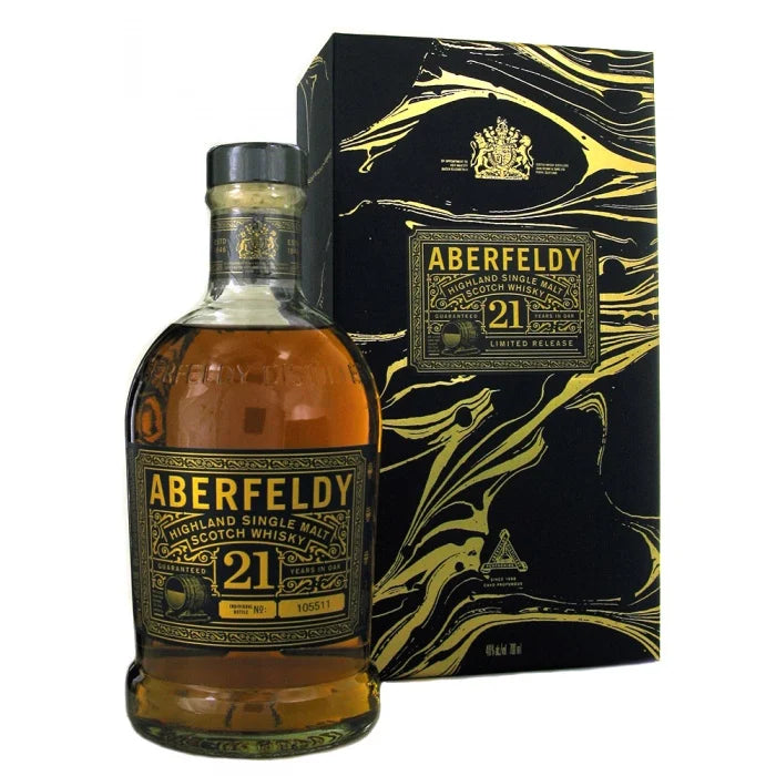 Aberfeldy 21 Years 40° 70 cl + GBX (4 botellas)