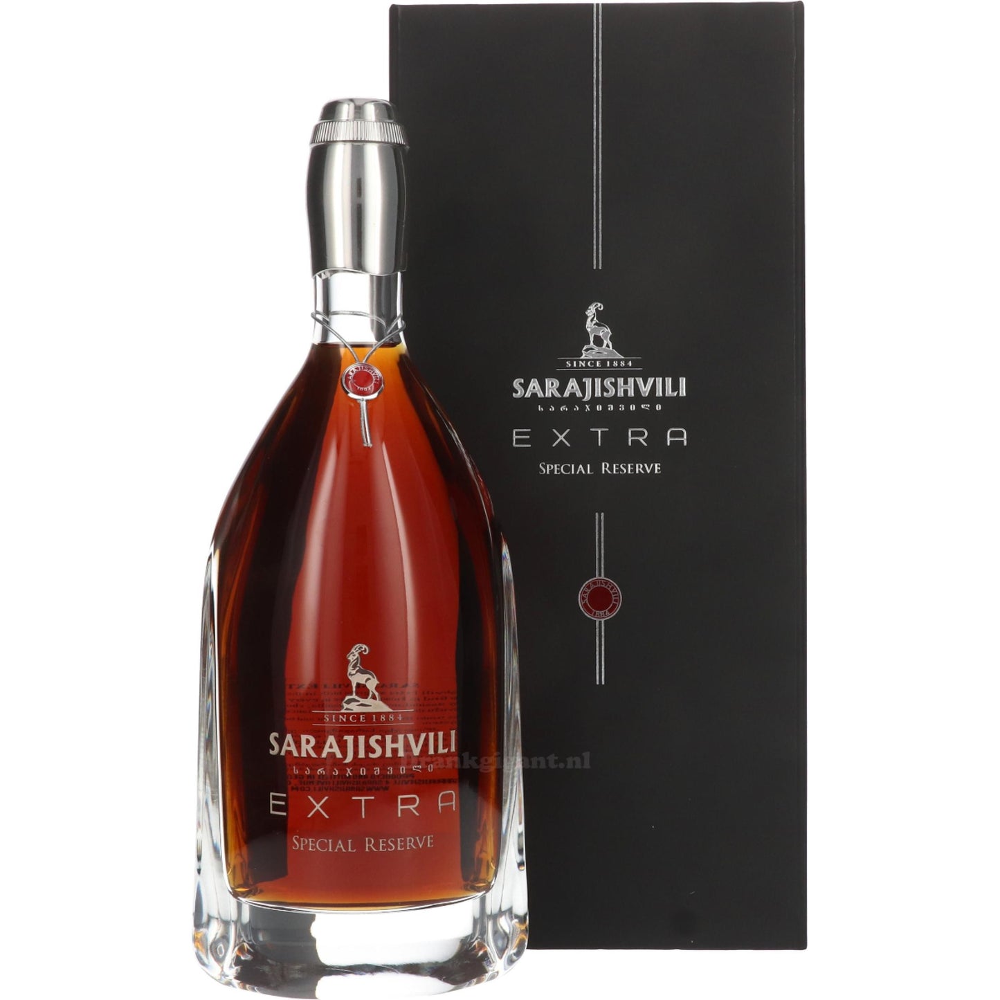 Sarajishvili Extra 40° 70 cl + GBX (4 botellas)