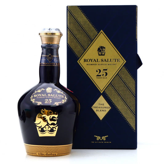 Chivas Regal Royal Salute 25 Years Treasured Blend 40° 70 cl + GBX (6 botellas)