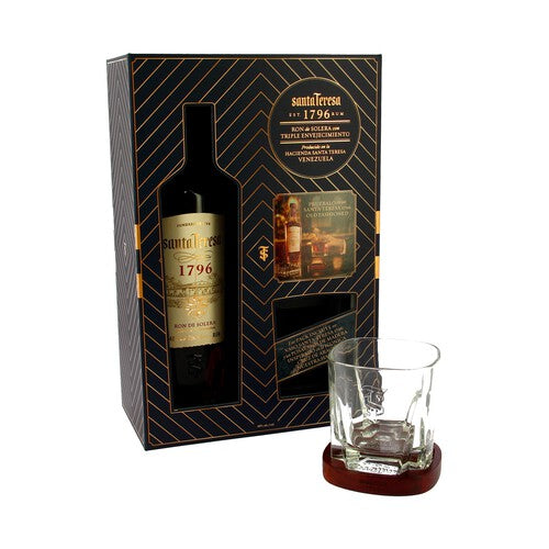Santa Teresa 1796 Ron Antiguo de Solera + 1 glass 40° 70 cl + GBX (6 botellas)