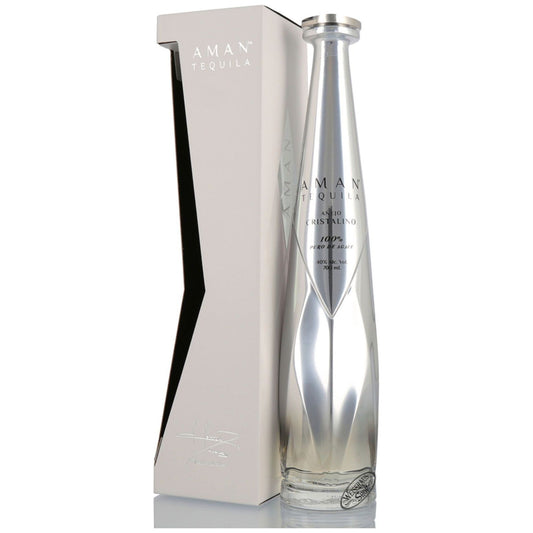 Aman Tequila Anejo Cristalino 40° 70 cl + GBX (4 botellas)