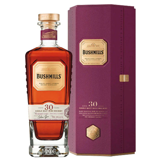 Bushmills 30 Years 46° 70 cl + GBX (3 botellas)