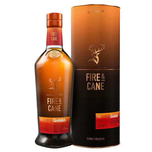 Glenfiddich Fire & Cane 43° 70 cl + GBX (6 botellas)