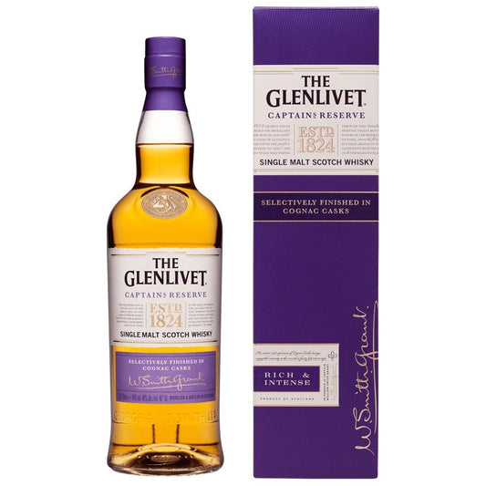Glenlivet Captain's Reserve 40° 70 cl + GBX (6 botellas)