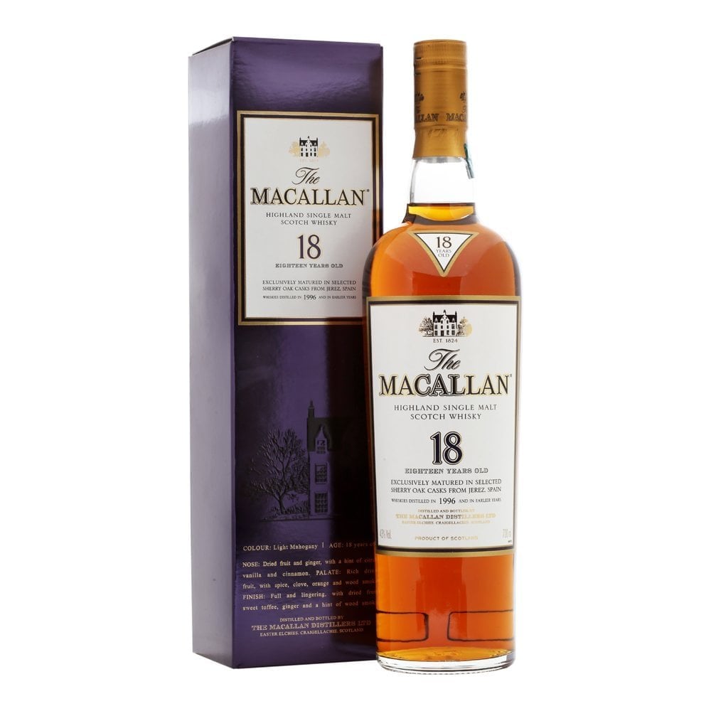 Macallan Sherry Oak 18 Years Old 1996 700ml (6 botellas)