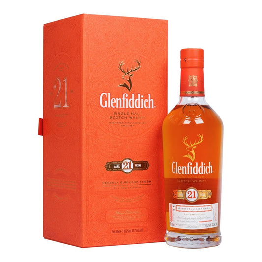 Glenfiddich Single Malt 21 YO Whisky 43.2% 70cl + GBX (6 botellas)