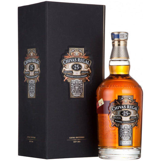 Chivas Regal 25 Years 40° 70 cl + GBX (3 botellas)