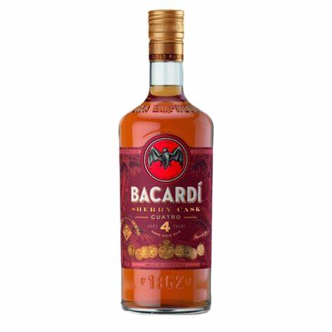 Bacardi Cuatro Sherry Cask 40° 1L (6 botellas)