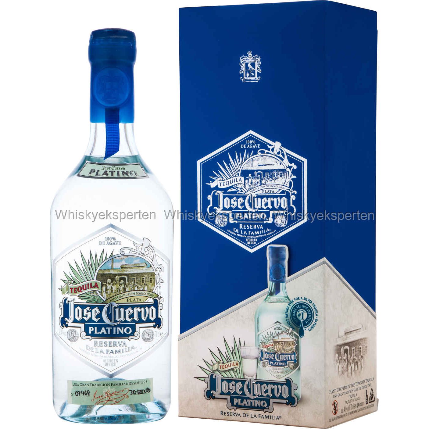 José Cuervo Platino 40° 70 cl + GBX (6 botellas)