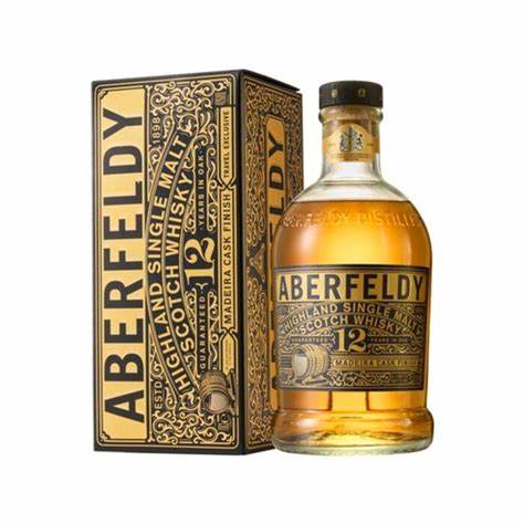 Aberfeldy 12 YO Madeira Cask Whisky 40% 70cl + GBX (6 botellas)