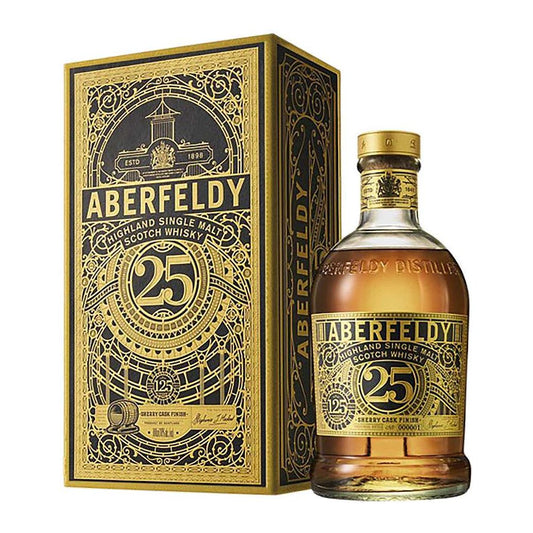 Aberfeldy 25 Years 46° 70 cl + GBX (4 botellas)