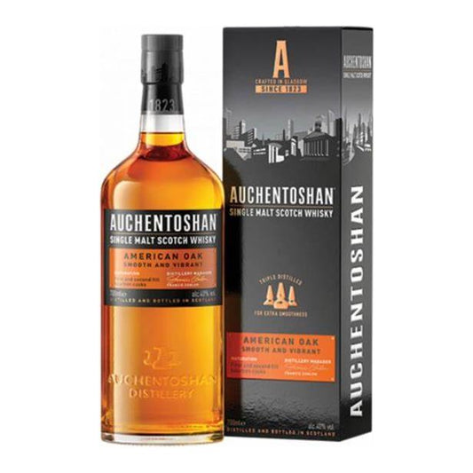 Auchentoshan American Oak 40° 1L + GBX (12 botellas)
