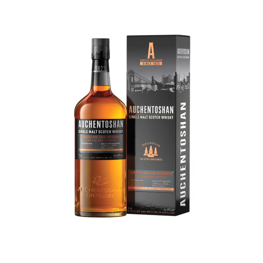 Auchentoshan American Oak 40° 70 cl + GBX (6 botellas)