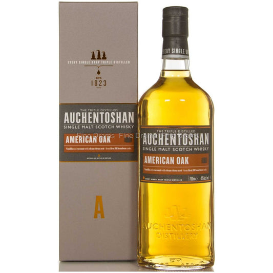 Auchentoshan American Oak Whisky 40% 100cl + GBX (6 botellas)