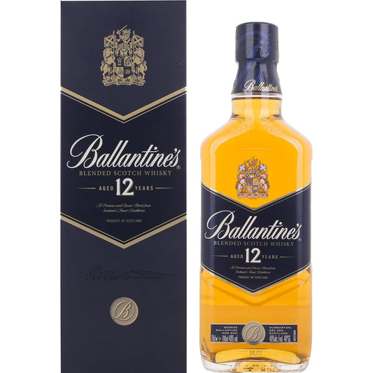 Ballantines 12 YO Whisky 40% 100cl + GBX (6 botellas)