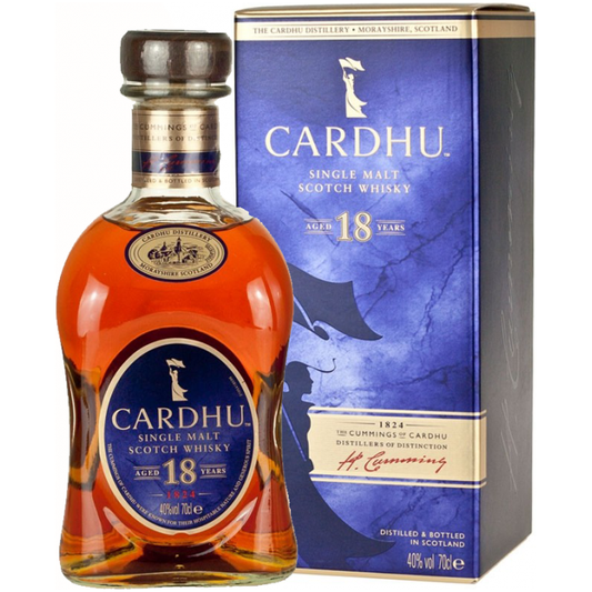 Cardhu 18 Years 40° 70 cl + GBX (6 botellas)