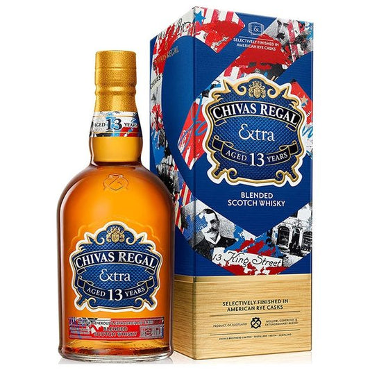 Chivas Regal 13 Years Extra American Rye Finish 40° 70 cl + GBX (6 botellas)