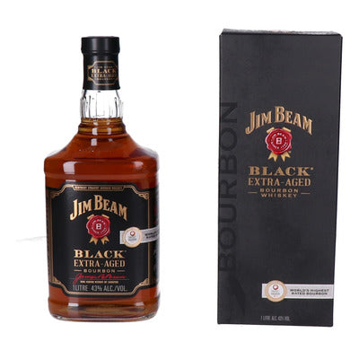 Jim Beam Black Extra Aged 43° 1L + Estuche (6 botellas)