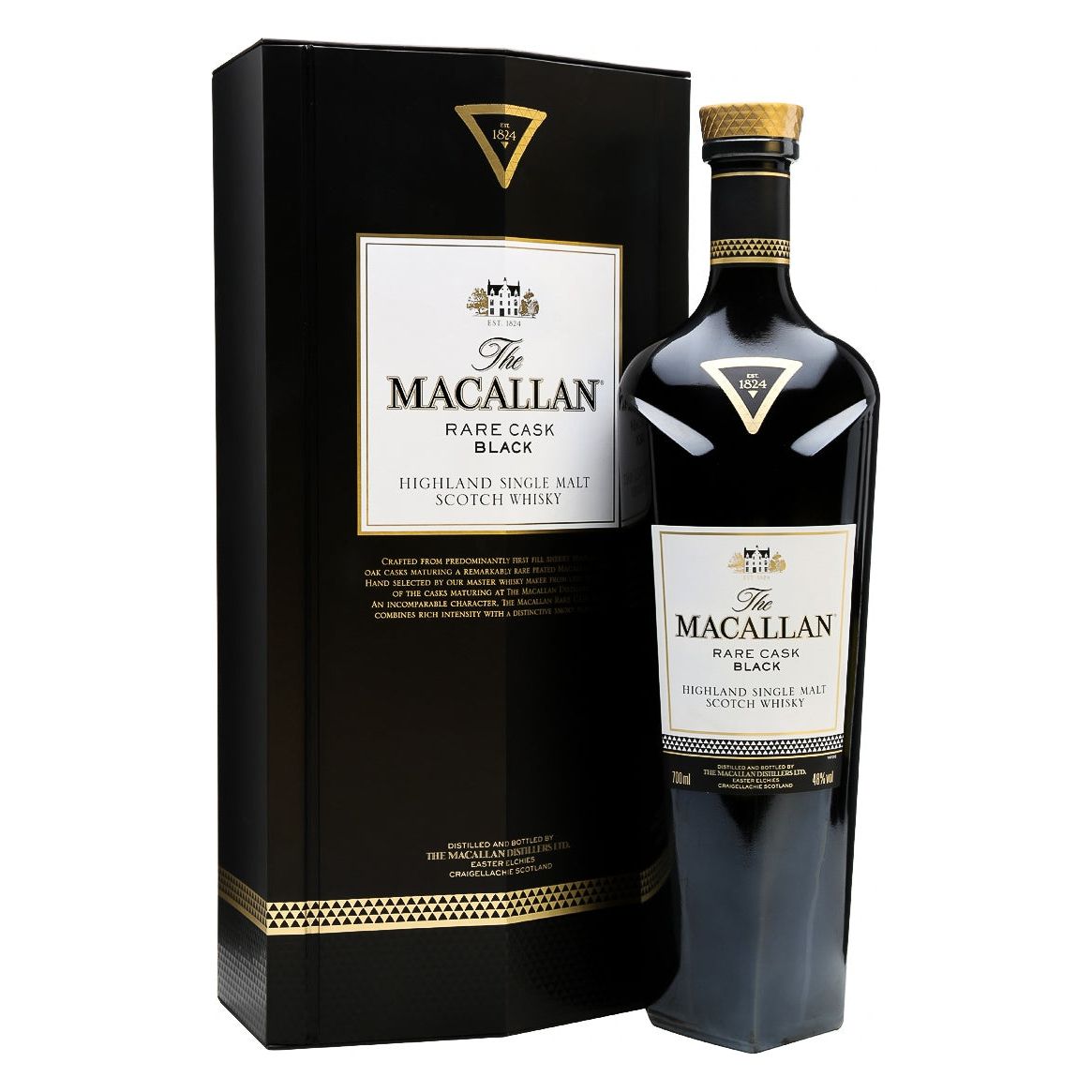 Macallan Rare Cask Black 48° 70 cl + Estuche (3 Botellas)