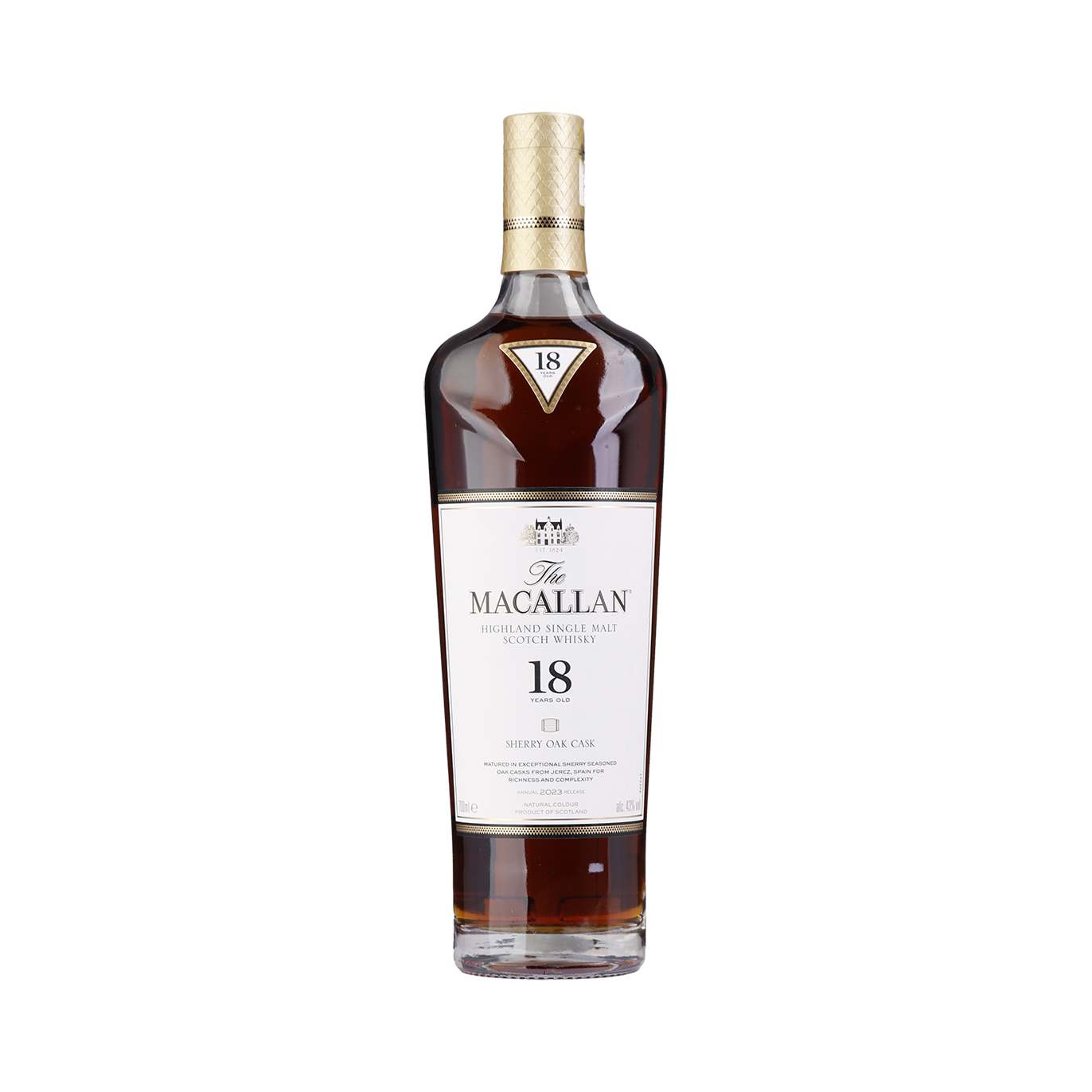 Macallan 18 Years Sherry Oak 43° 70 cl + Estuche (6 botellas)