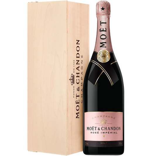 Moët & Chandon Rosé Jéroboam 3L + Caja de Madera
