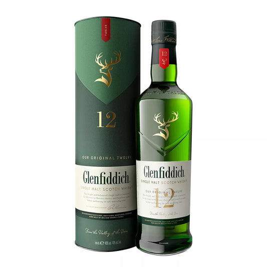 Glenfiddich 12 Years 40° 70 cl + GBX (6 botellas)