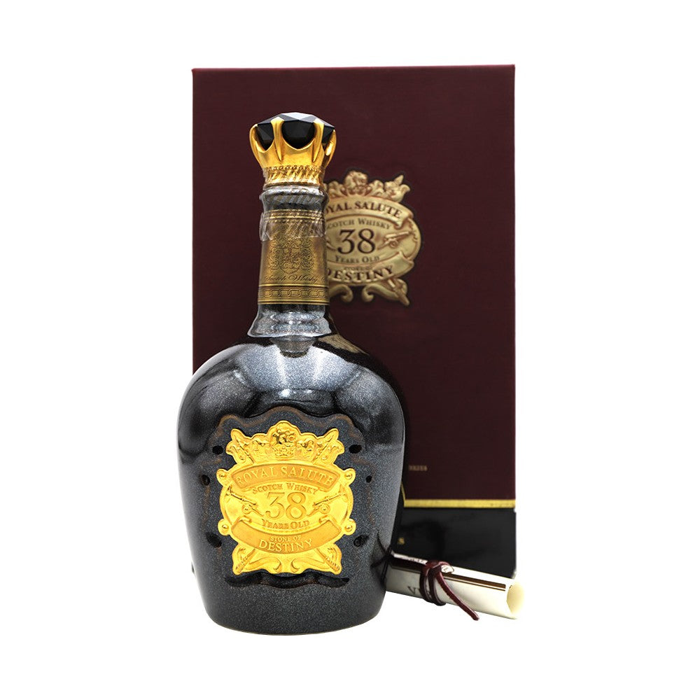 Chivas Regal Royal Salute 38 Years Stone of Destiny 40° 50 cl + GBX (6 botellas)